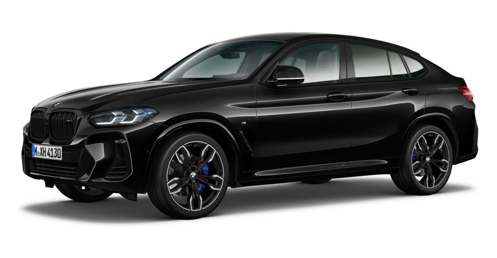 BMW X4 M40i in Schwarz von vorne BMW X4 M40i in Schwarz von vorne