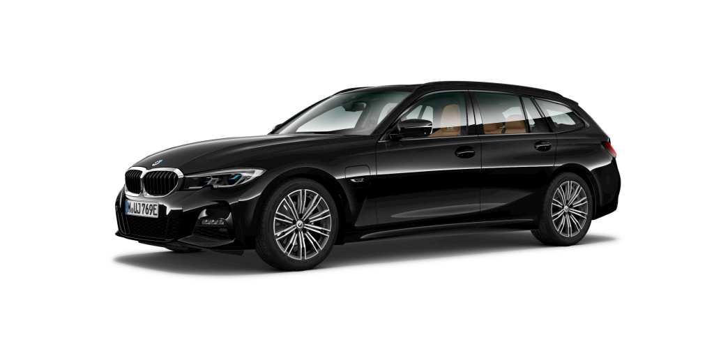 BMW BMW 3er in Schwarz von vorne BMW BMW 3er in Schwarz von vorne