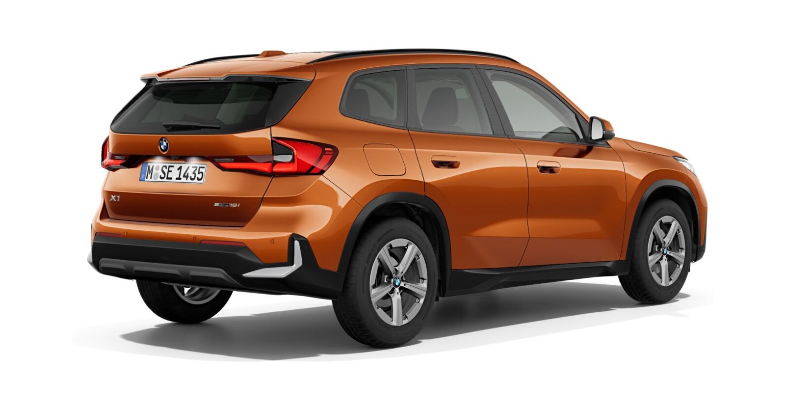 BMW BMW X in Orange von hinten BMW BMW X in Orange von hinten