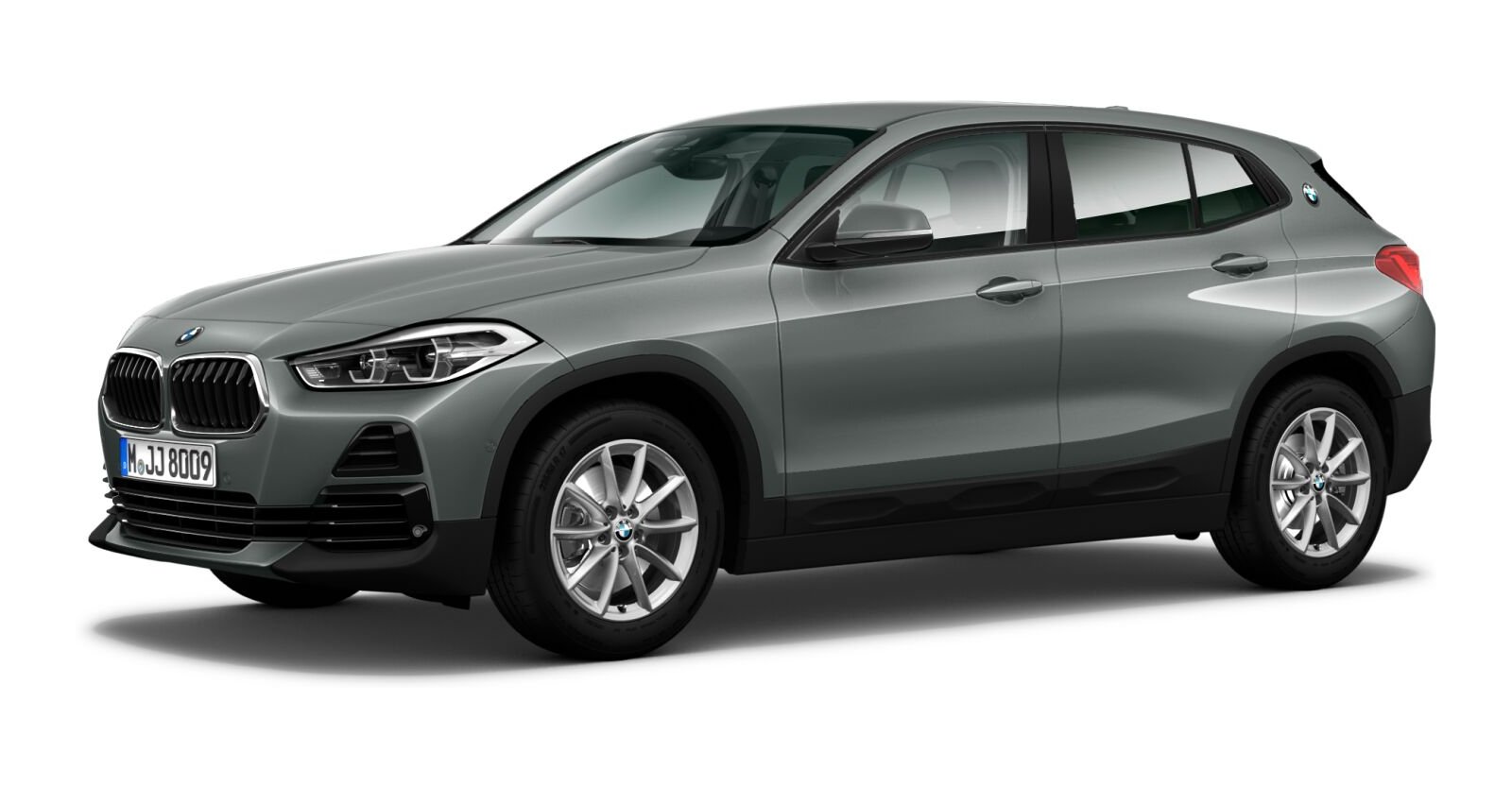 BMW X2 xDrive20i in Grau von vorne BMW X2 xDrive20i in Grau von vorne
