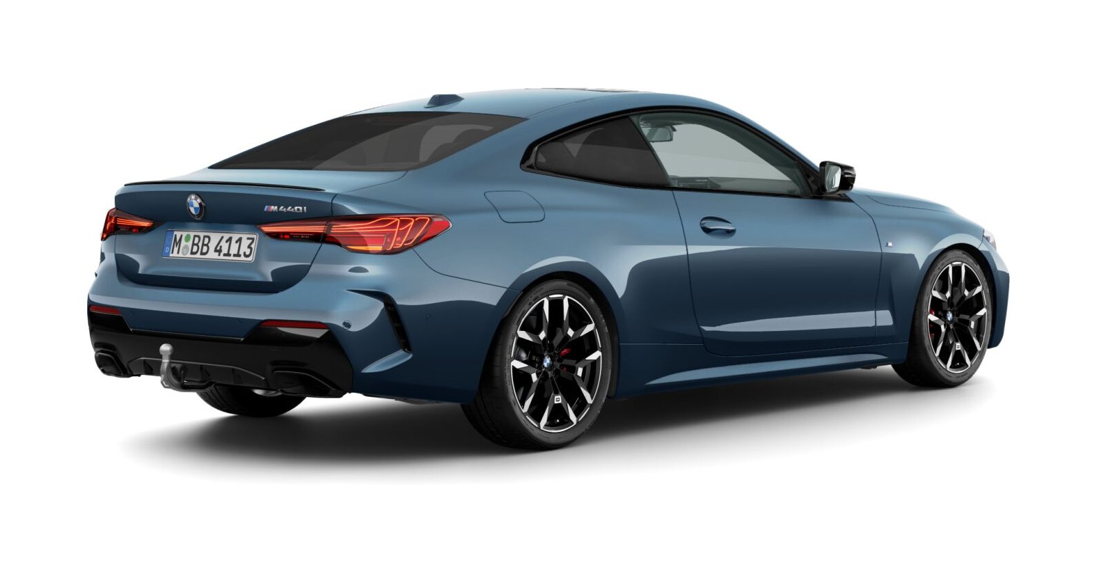 BMW BMW 4er in Blau von hinten BMW BMW 4er in Blau von hinten