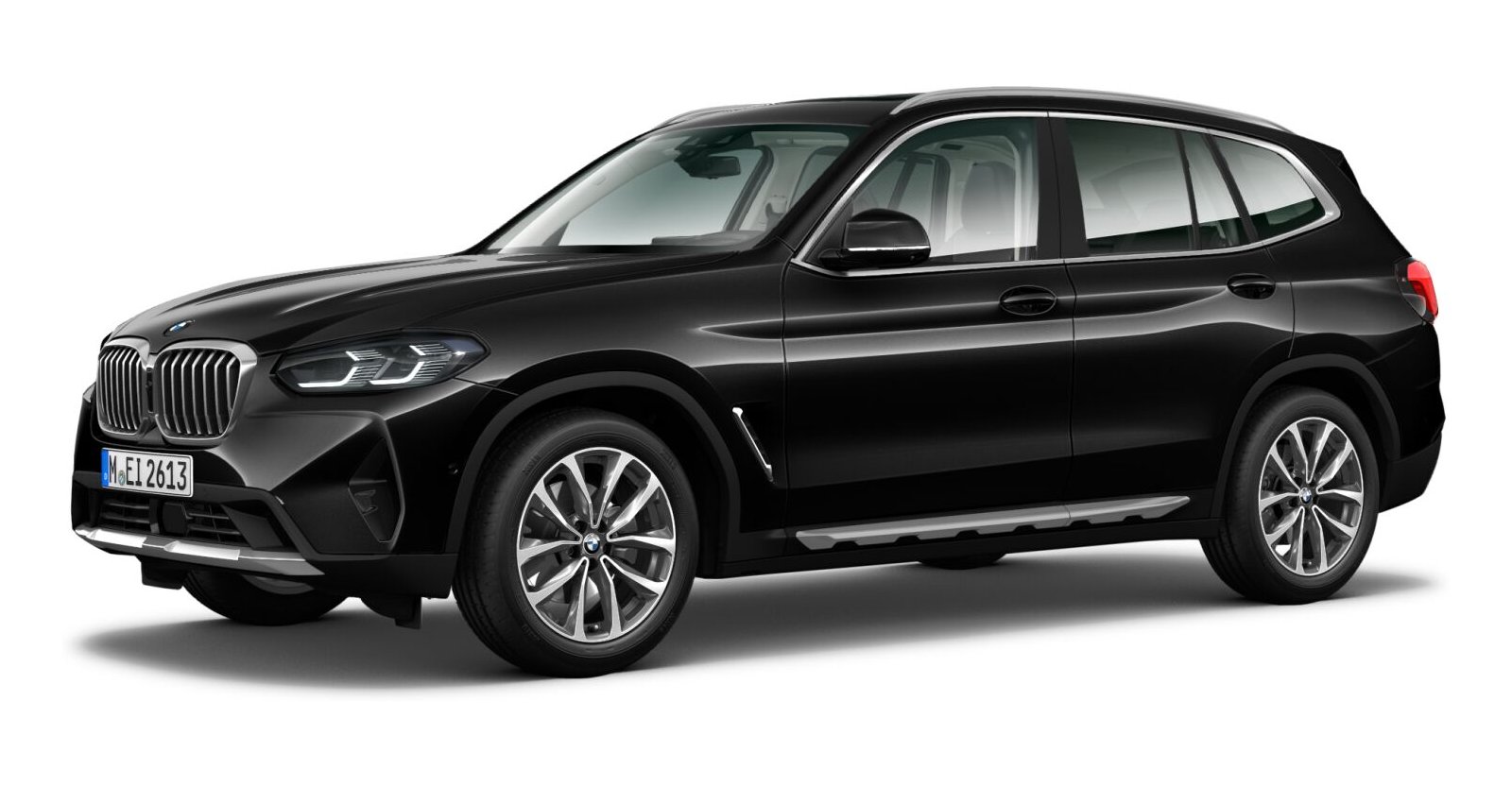 BMW X3 xDrive 20d in Schwarz von vorne