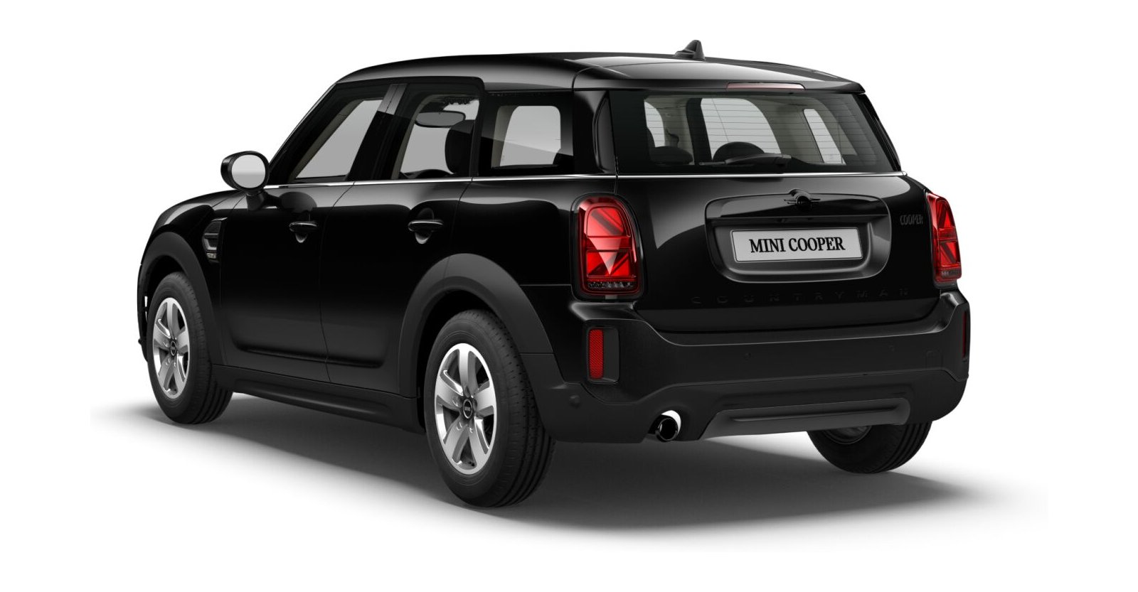 MINI MINI Countryman in Schwarz von hinten