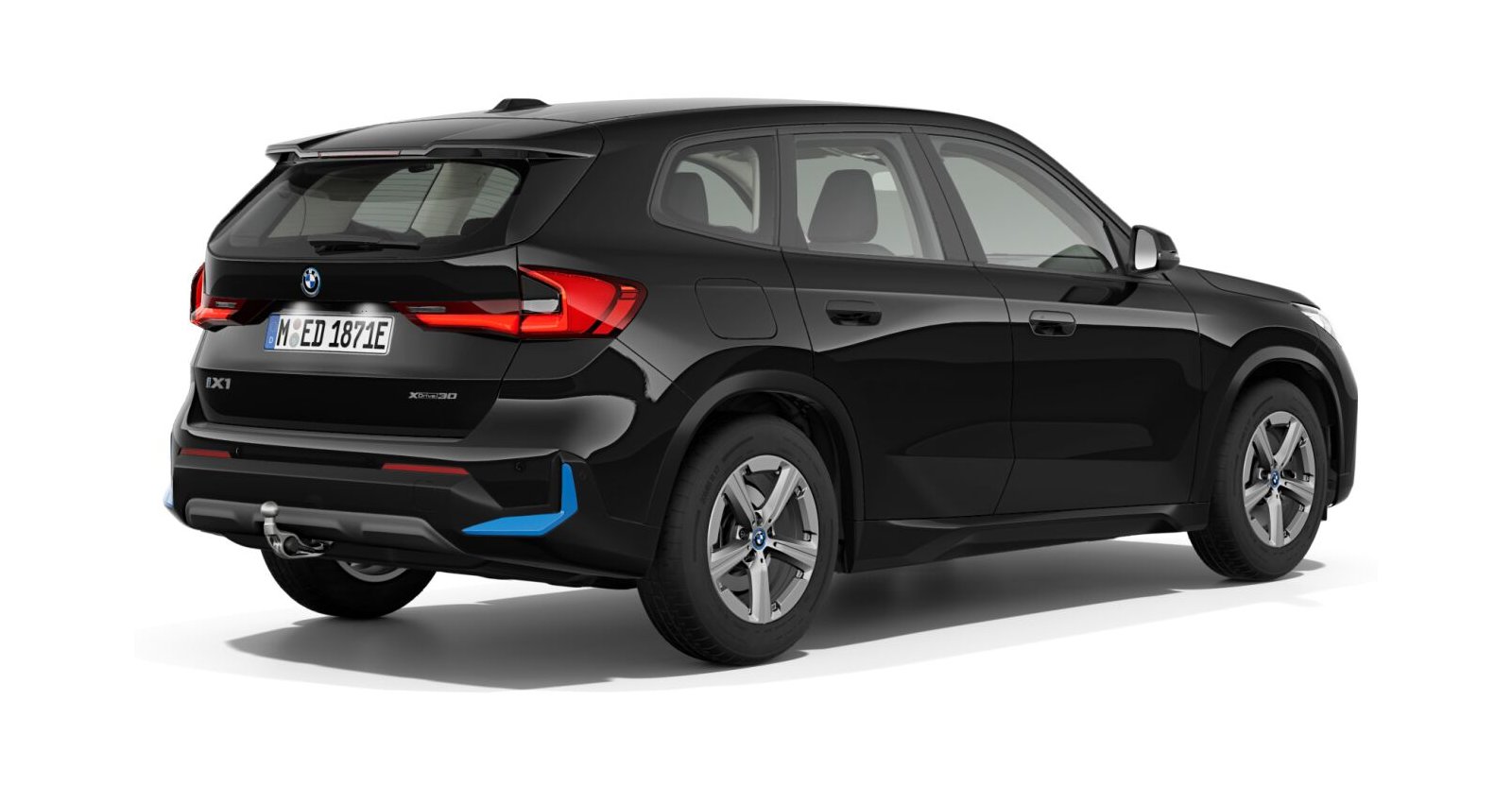 BMW BMW I in Schwarz von hinten BMW BMW I in Schwarz von hinten