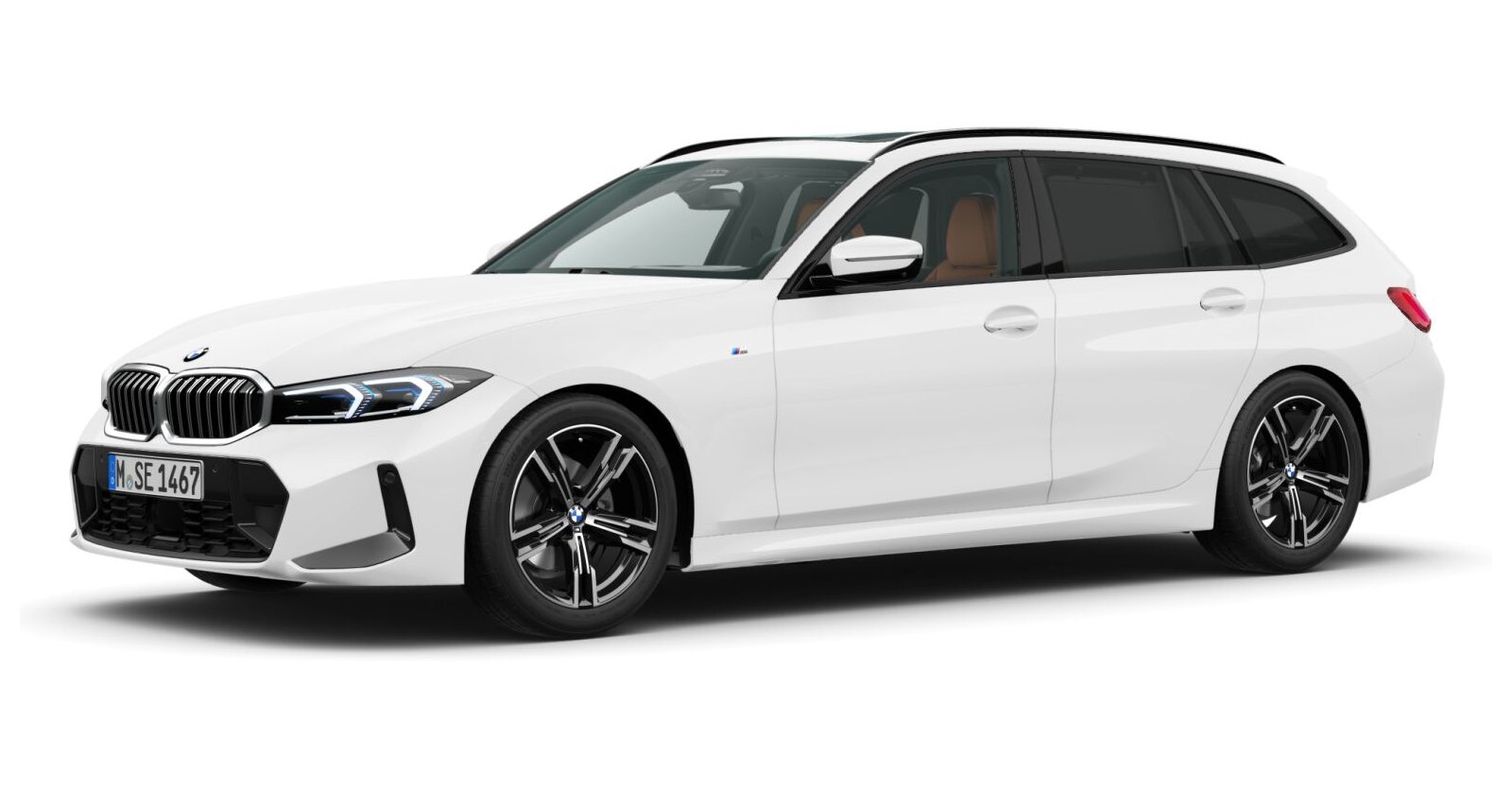 BMW BMW 3er in Weiß von vorne BMW BMW 3er in Weiß von vorne