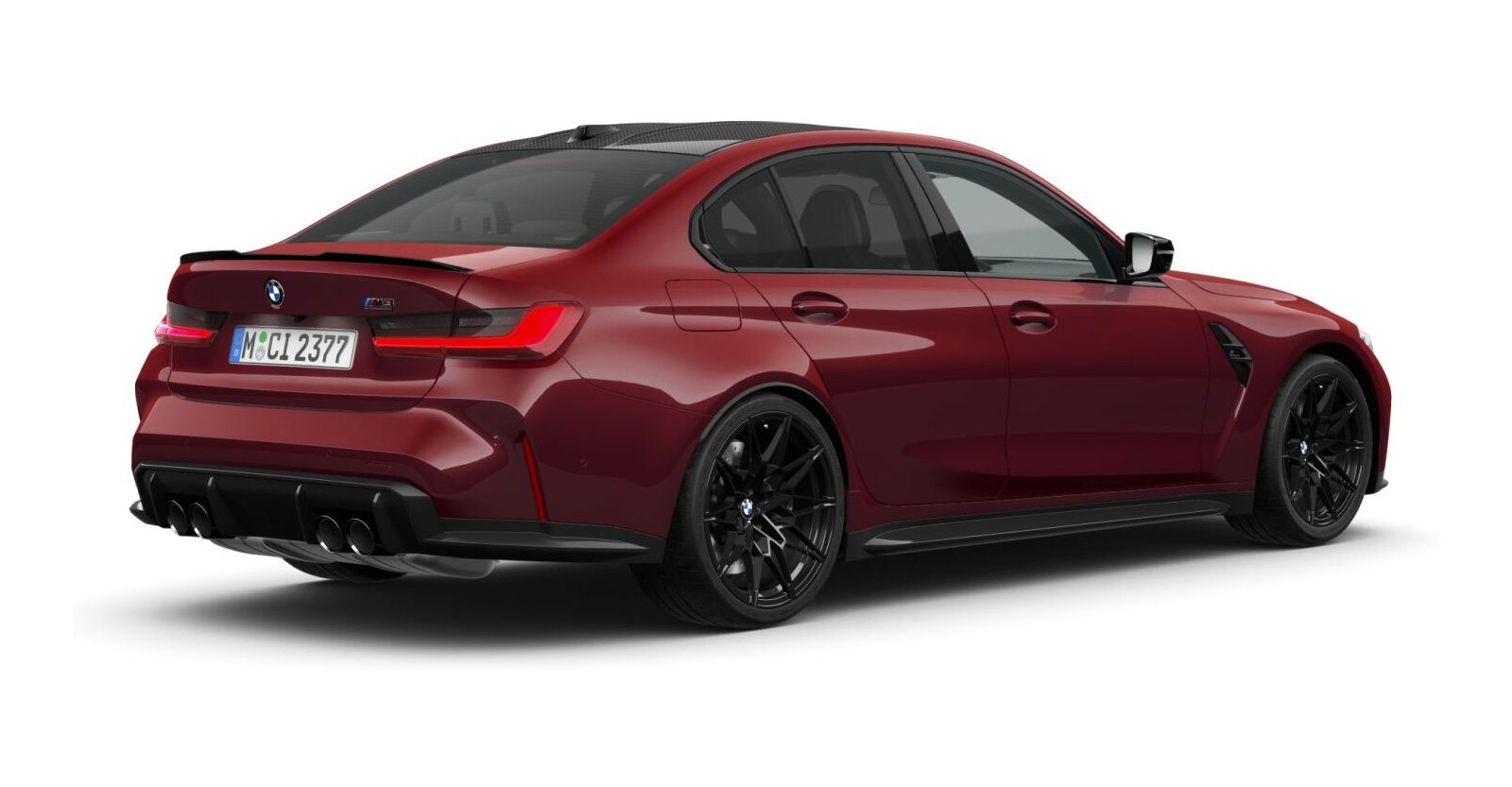 BMW BMW M in Rot von hinten BMW BMW M in Rot von hinten
