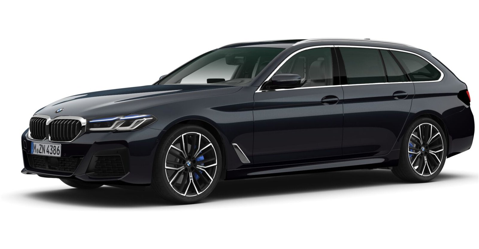 BMW BMW 5er in Schwarz von vorne BMW BMW 5er in Schwarz von vorne