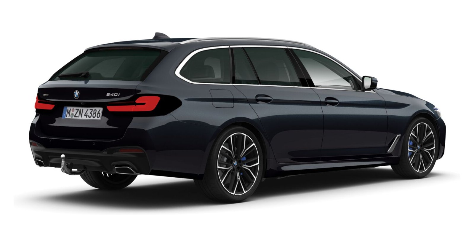BMW BMW 5er in Schwarz von hinten BMW BMW 5er in Schwarz von hinten