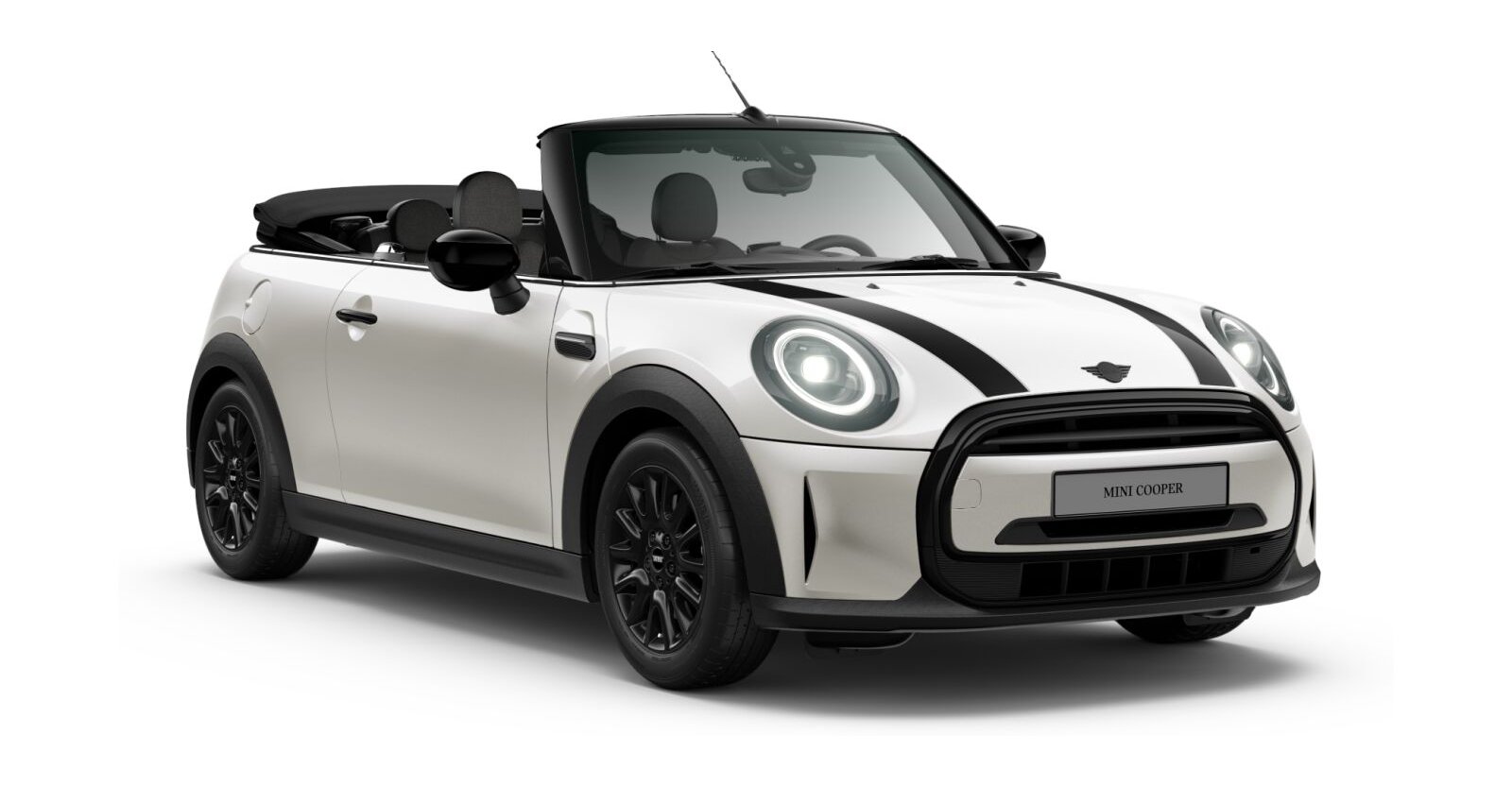 MINI MINI Cabrio in Weiß von vorne