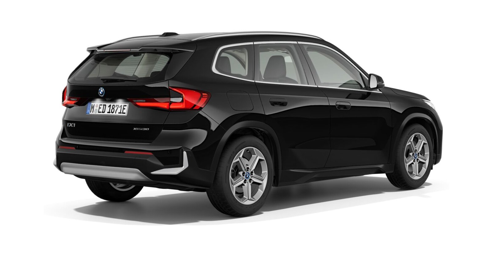 BMW BMW I in Schwarz von hinten BMW BMW I in Schwarz von hinten