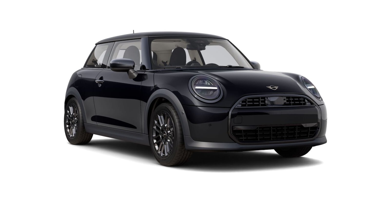 MINI MINI 3-Türer in Schwarz von vorne MINI MINI 3-Türer in Schwarz von vorne