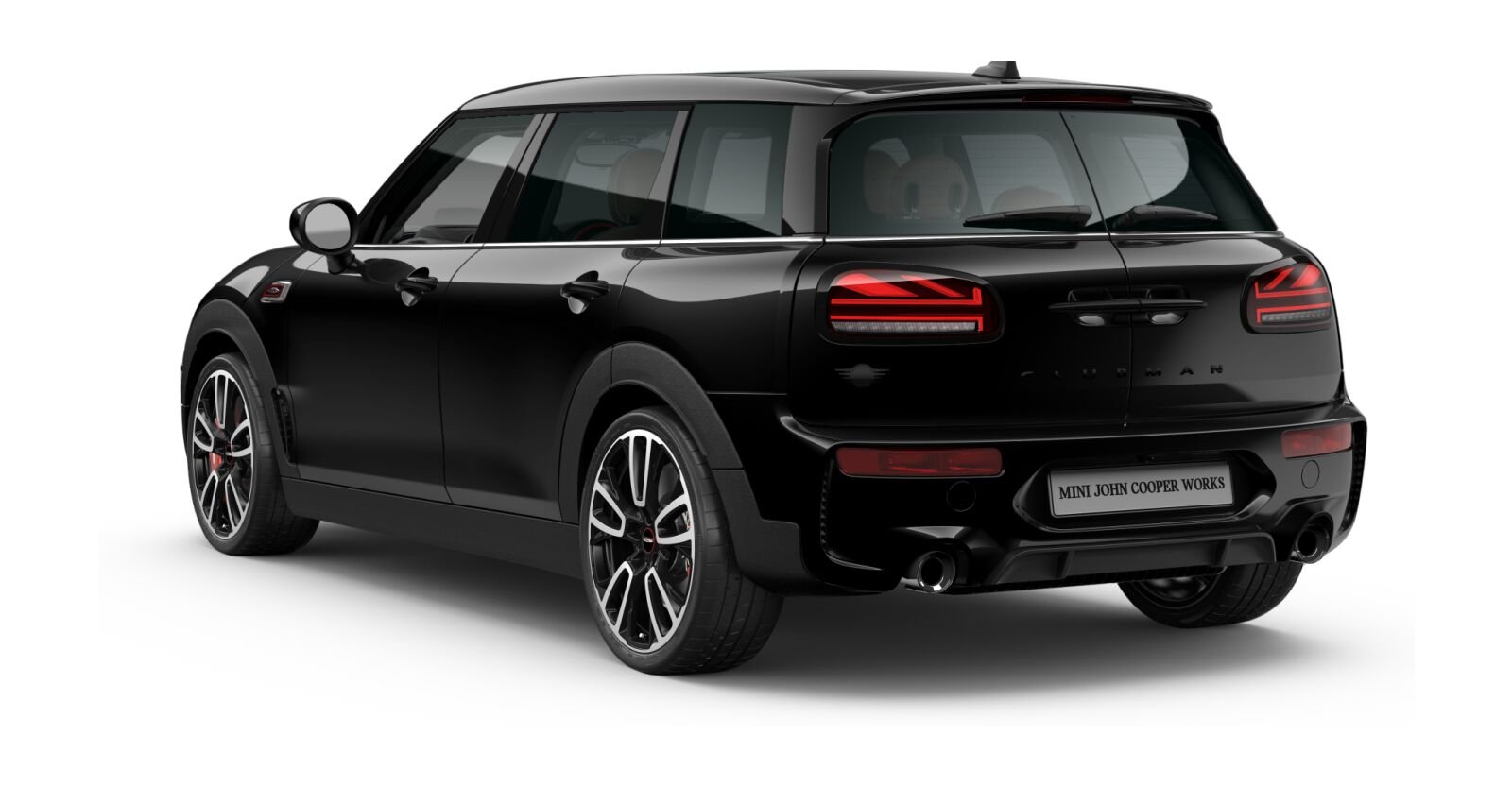 MINI MINI Clubman in Schwarz von hinten