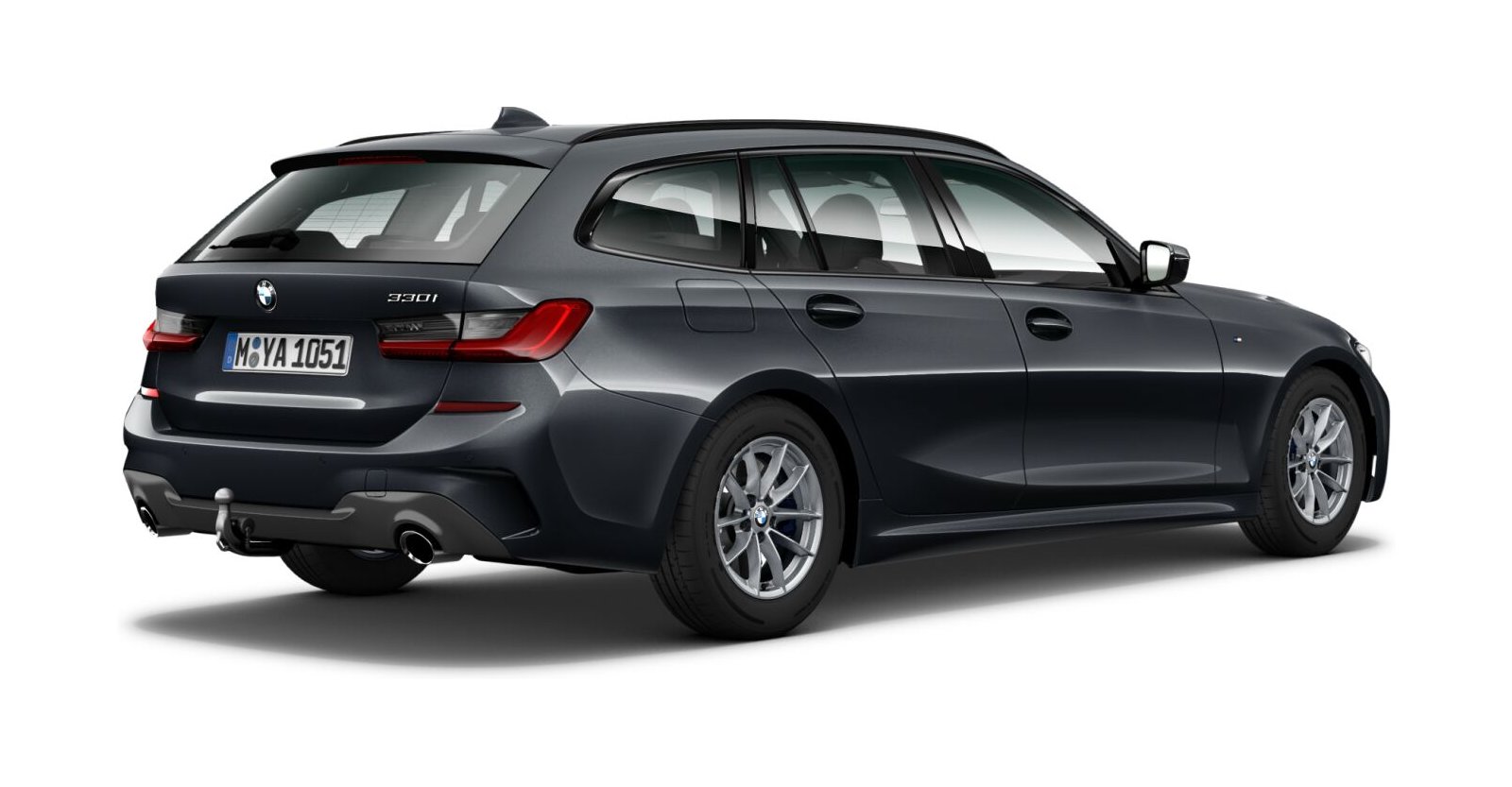 BMW BMW 3er in Grau von hinten BMW BMW 3er in Grau von hinten