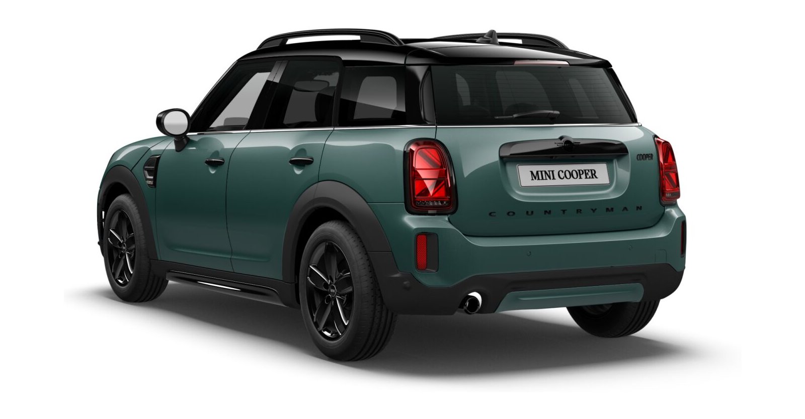 MINI MINI Countryman in Grün von hinten MINI MINI Countryman in Grün von hinten