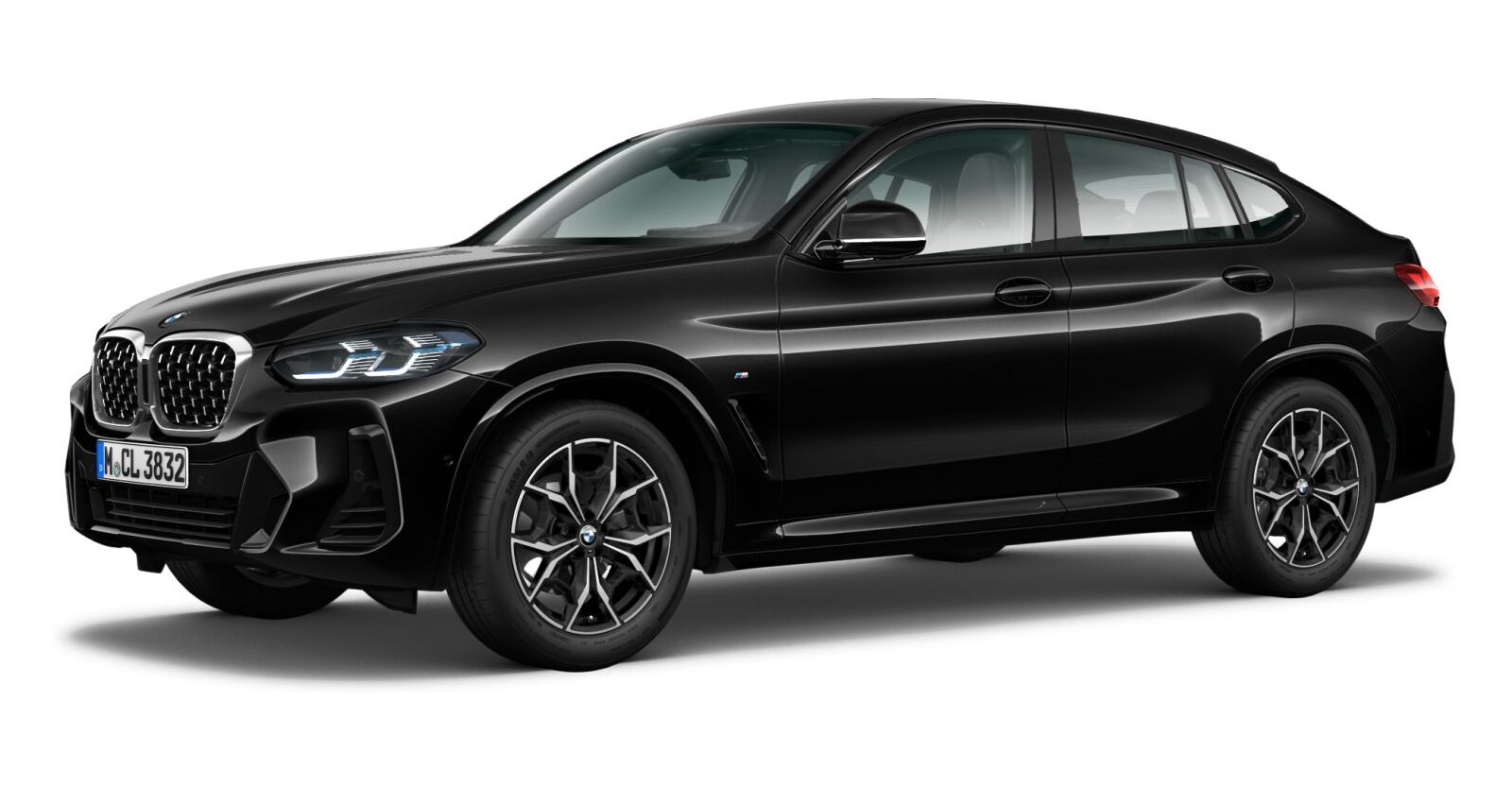 BMW X4 xDrive20d in Schwarz von vorne BMW X4 xDrive20d in Schwarz von vorne