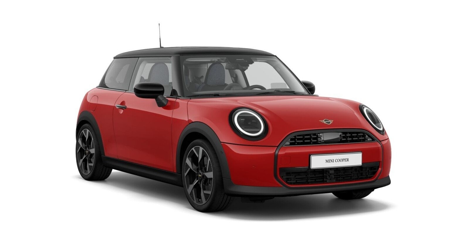 MINI Cooper C in Rot von vorne