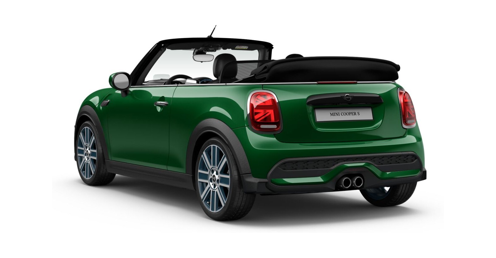 MINI MINI Cabrio in Grün von hinten MINI MINI Cabrio in Grün von hinten