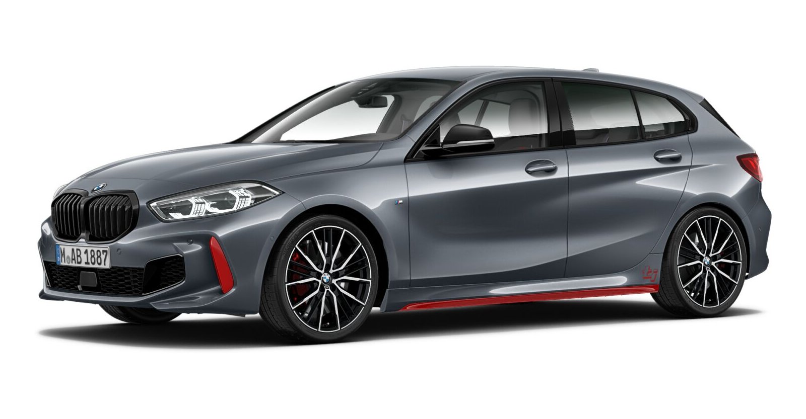 BMW BMW 1er in Grau von vorne