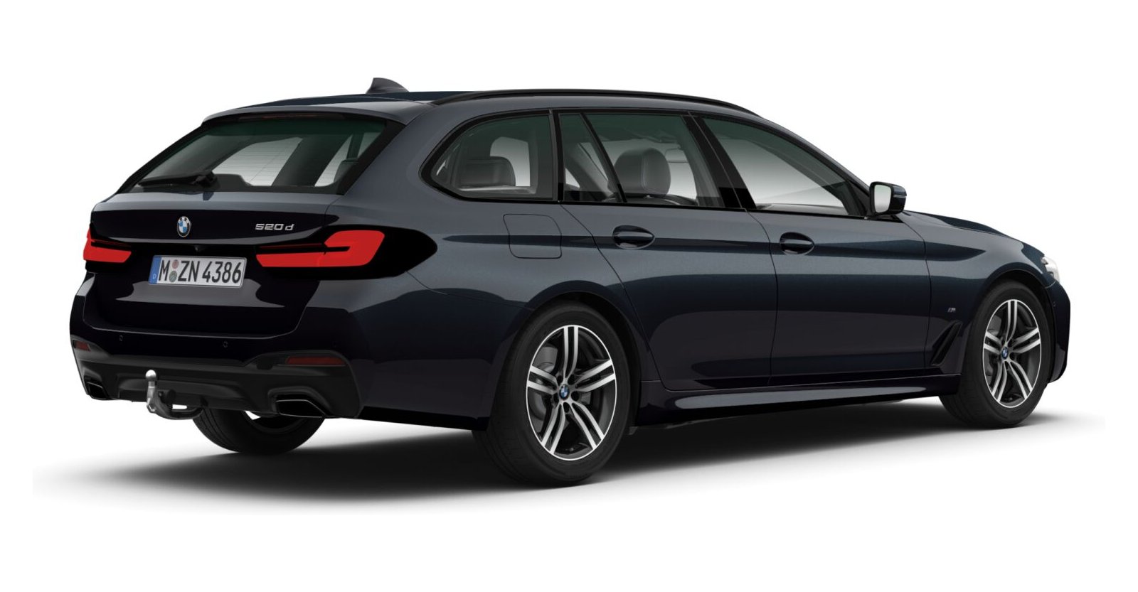 BMW BMW 5er in Schwarz von hinten BMW BMW 5er in Schwarz von hinten