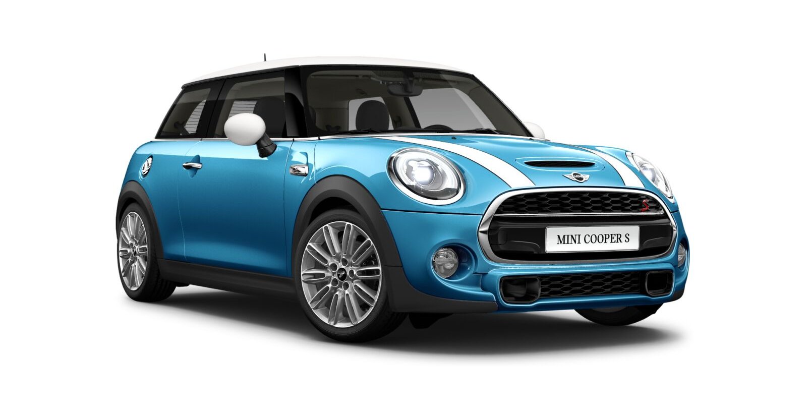 MINI MINI 3-Türer in Blau von vorne