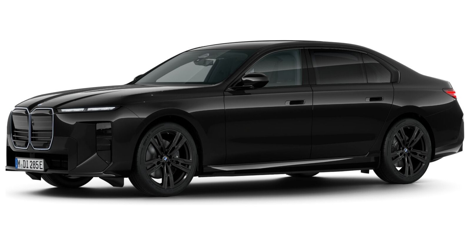BMW BMW I in Schwarz von vorne BMW BMW I in Schwarz von vorne