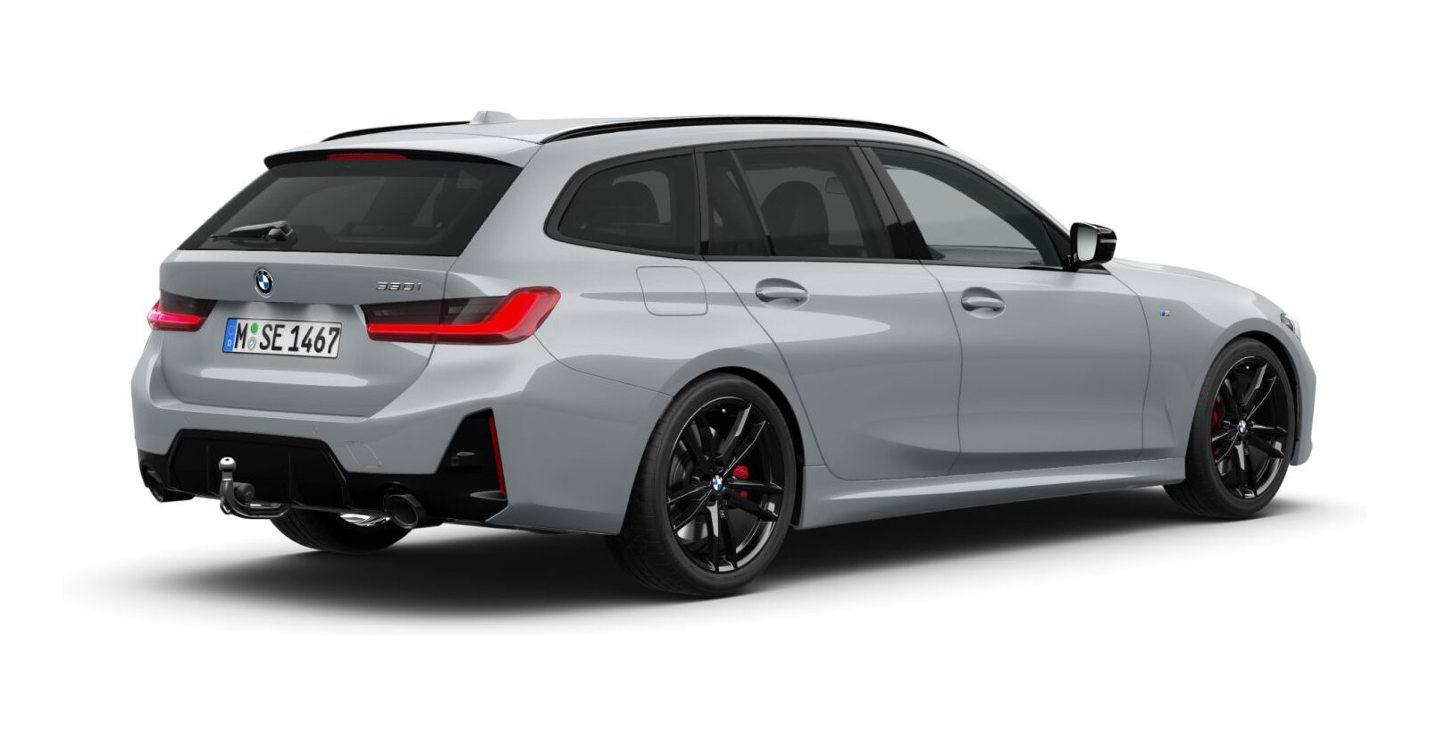BMW BMW 3er in Grau von hinten BMW BMW 3er in Grau von hinten