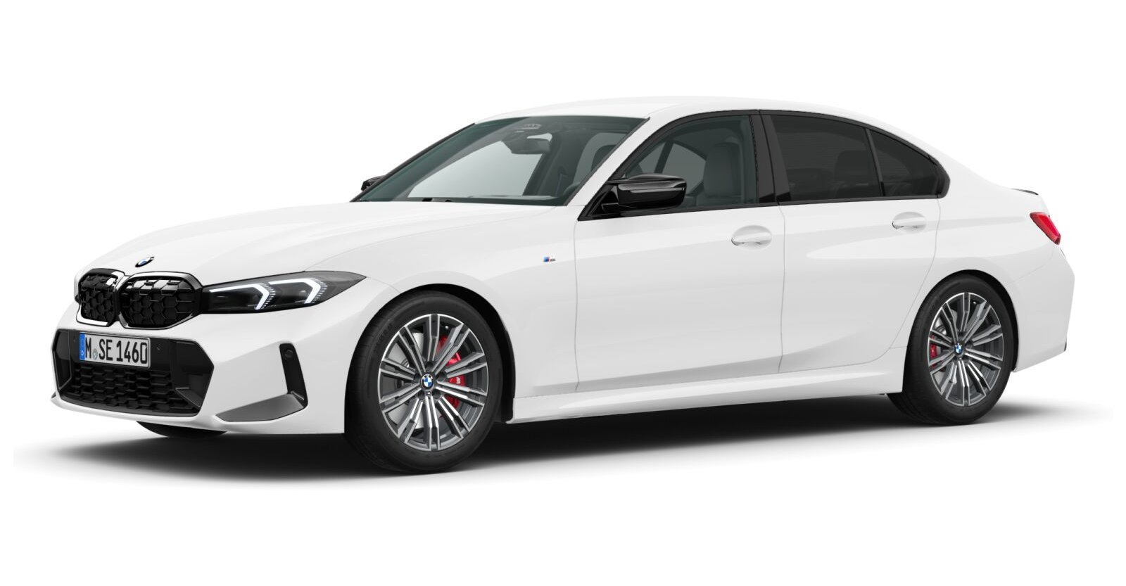 BMW M340i xDrive Limousine in Weiß von vorne