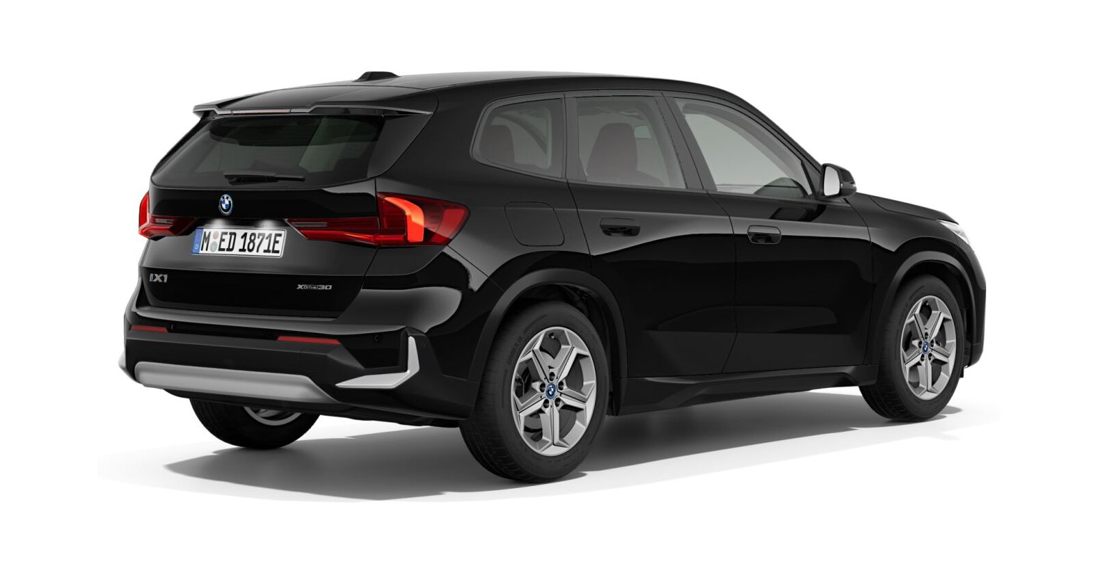 BMW BMW I in Schwarz von hinten BMW BMW I in Schwarz von hinten