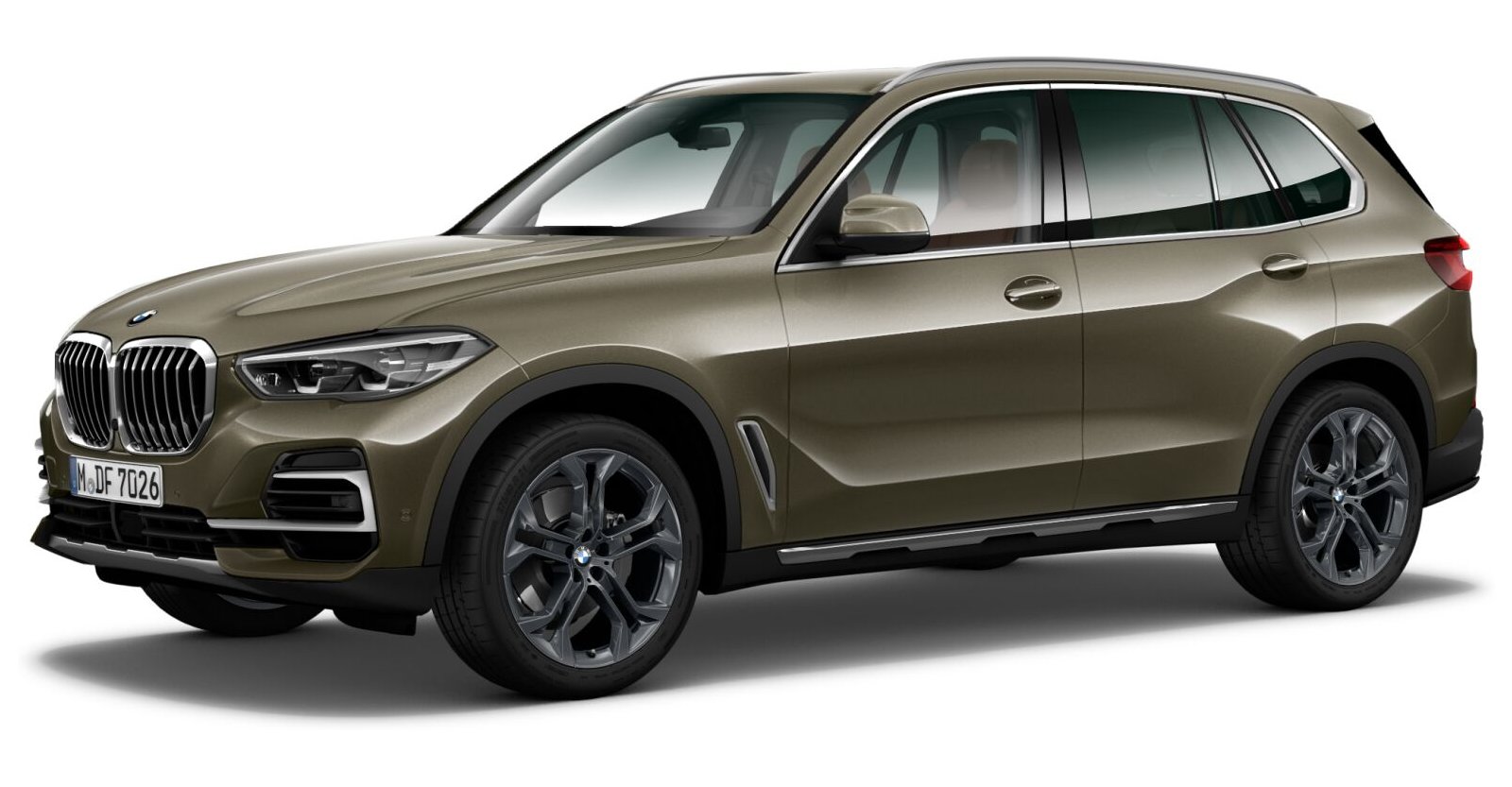 BMW X5 xDrive30d in Grün von vorne BMW X5 xDrive30d in Grün von vorne