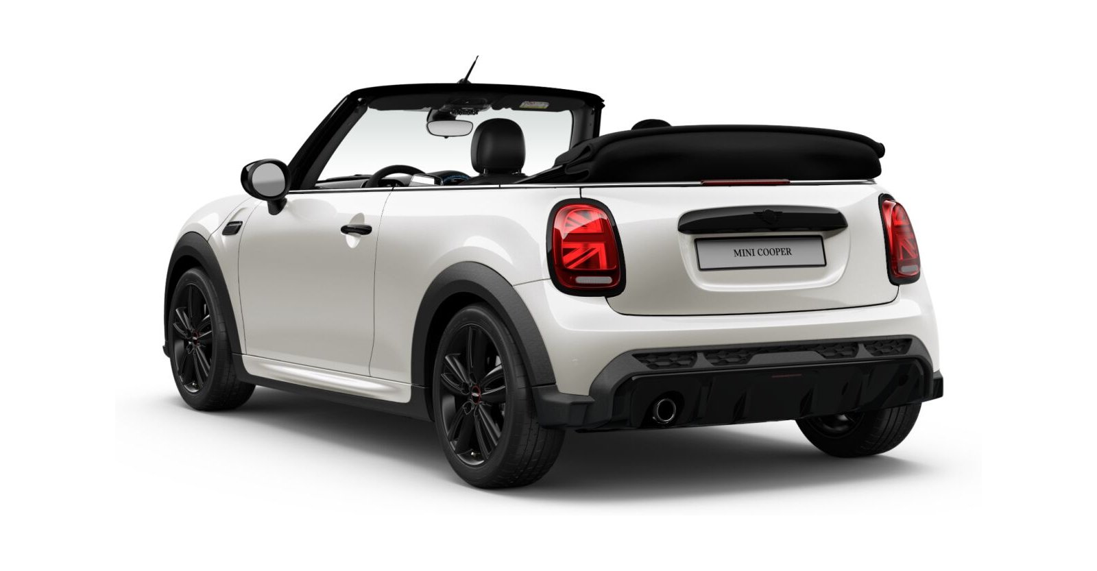 MINI MINI Cabrio in Weiß von hinten MINI MINI Cabrio in Weiß von hinten