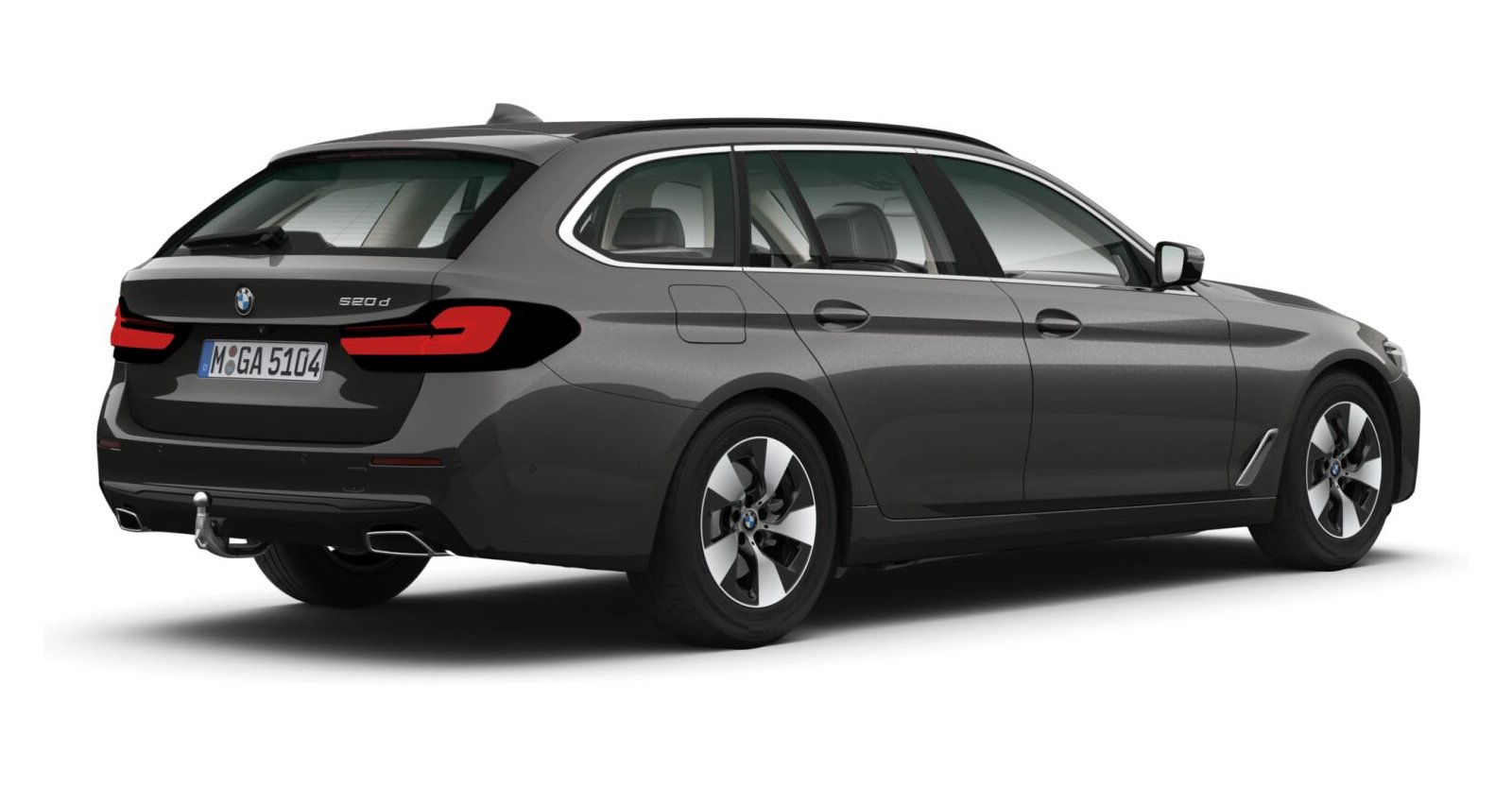 BMW BMW 5er in Grau von hinten BMW BMW 5er in Grau von hinten