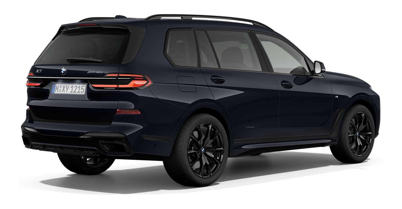 BMW BMW X in Schwarz von hinten BMW BMW X in Schwarz von hinten