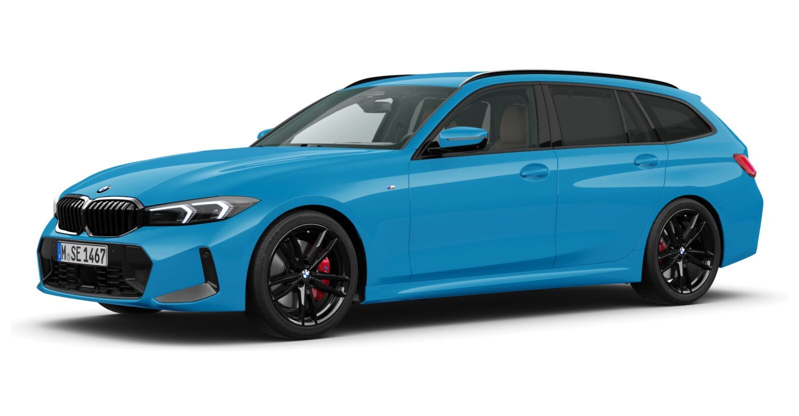 BMW BMW 3er in Blau von vorne BMW BMW 3er in Blau von vorne