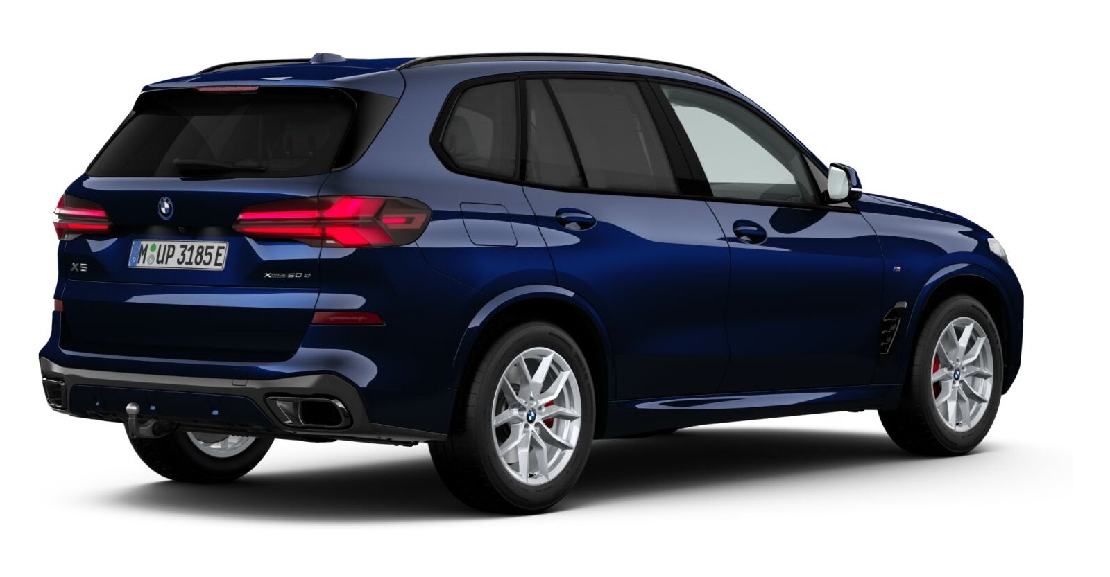 BMW BMW X in Blau von hinten BMW BMW X in Blau von hinten