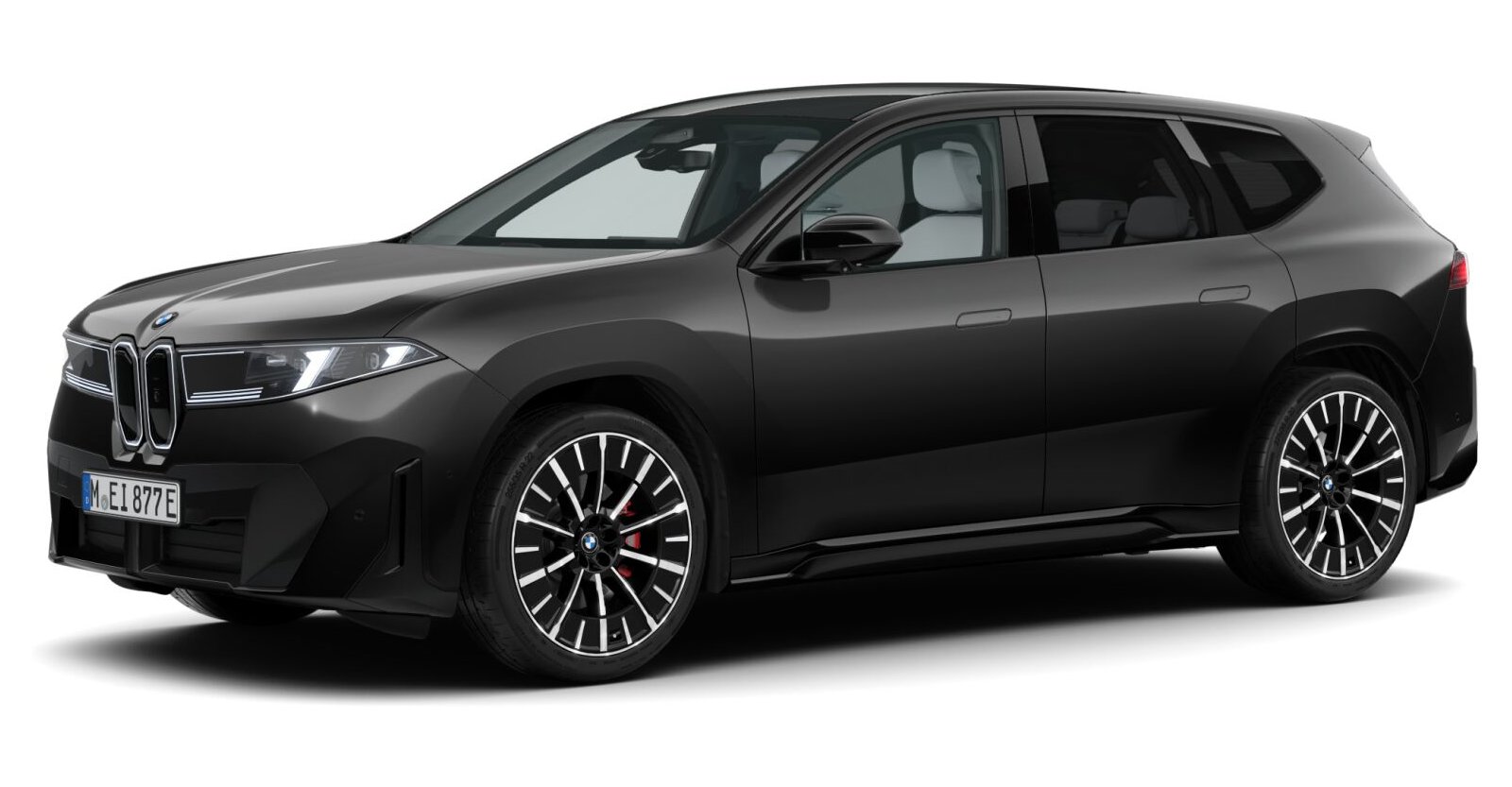 BMW iX3 40 in Schwarz von vorne BMW iX3 40 in Schwarz von vorne