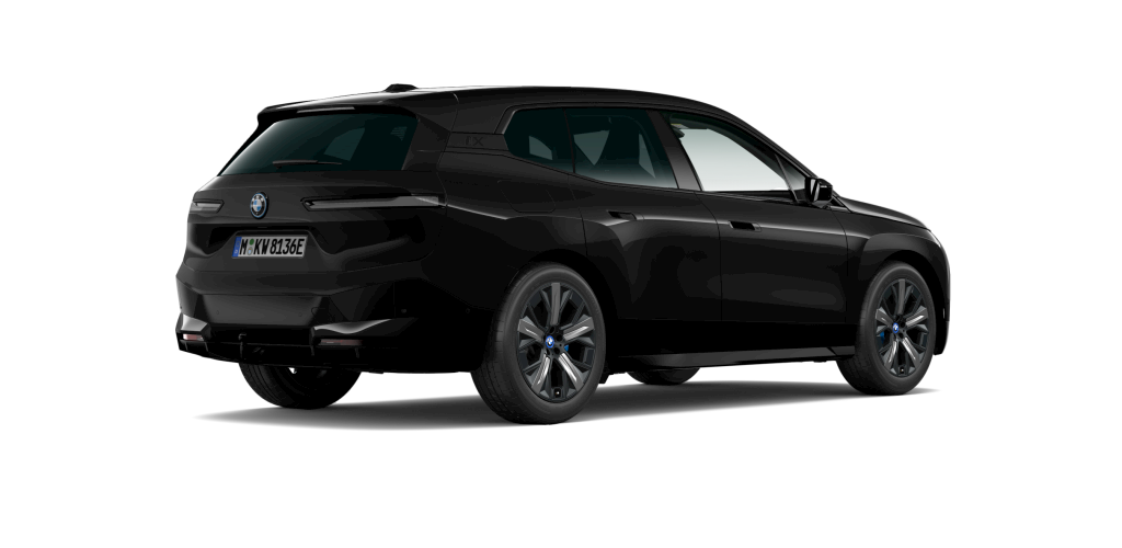 BMW BMW I in Schwarz von hinten BMW BMW I in Schwarz von hinten