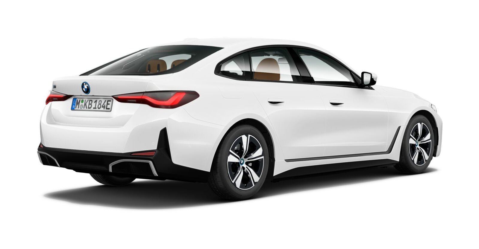 BMW BMW I in Weiß von hinten BMW BMW I in Weiß von hinten