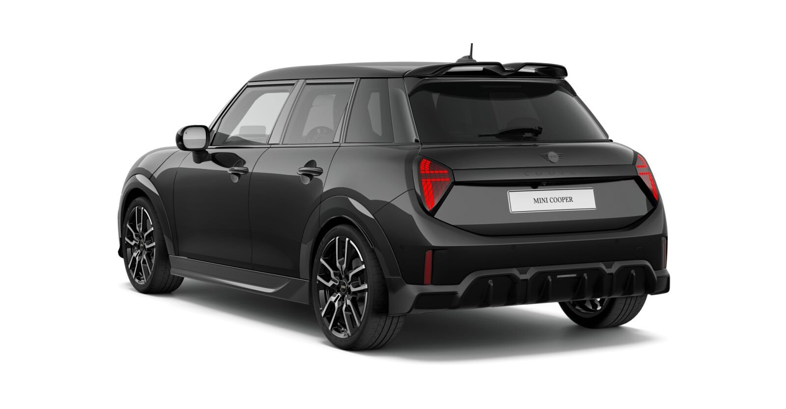 MINI MINI 3-Türer in Schwarz von hinten MINI MINI 3-Türer in Schwarz von hinten