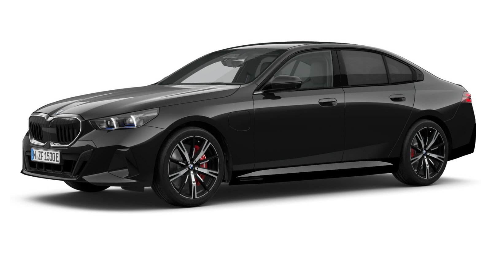 BMW BMW 5er in Schwarz von vorne