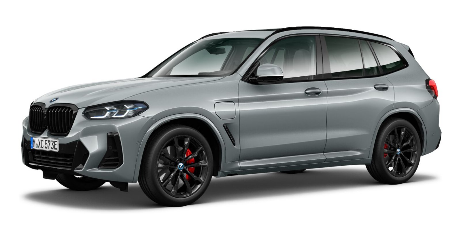 BMW X3 xDrive 30e in Grau von vorne BMW X3 xDrive 30e in Grau von vorne