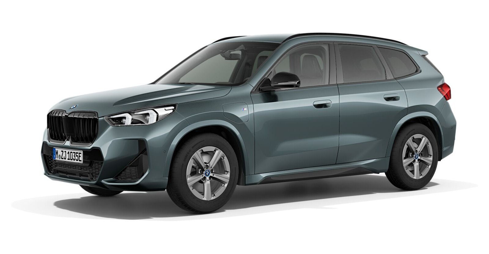 BMW X1 xDrive25e in Grün von vorne BMW X1 xDrive25e in Grün von vorne