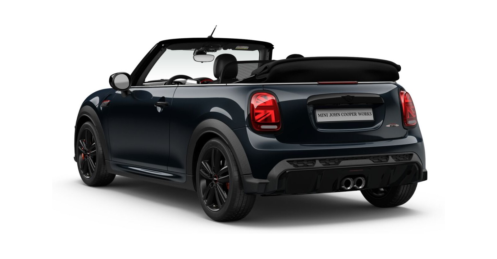 MINI MINI Cabrio in Schwarz von hinten MINI MINI Cabrio in Schwarz von hinten