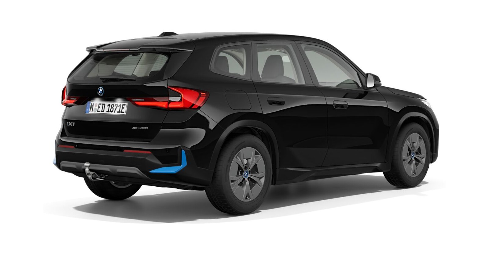 BMW BMW I in Schwarz von hinten