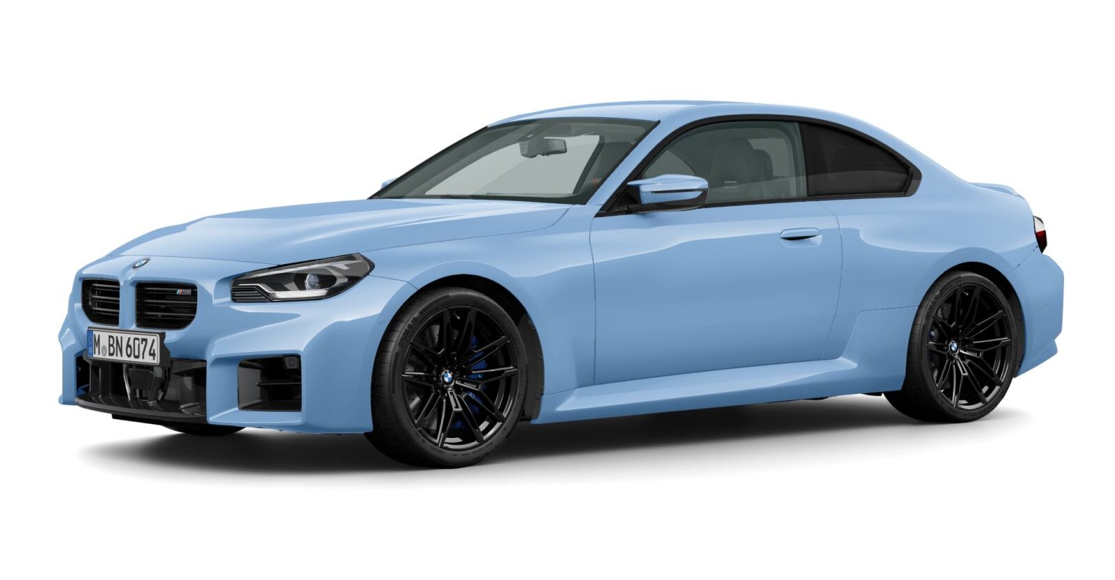 BMW M2 Coupé in Blau von vorne BMW M2 Coupé in Blau von vorne