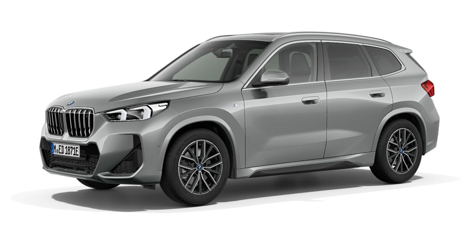 BMW iX1 xDrive30 in Grau von vorne