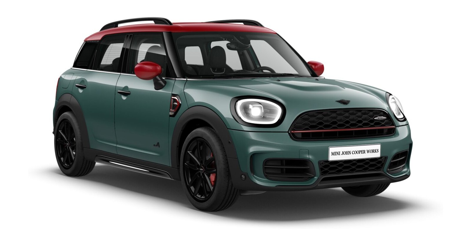 MINI MINI Countryman in Grün von vorne MINI MINI Countryman in Grün von vorne