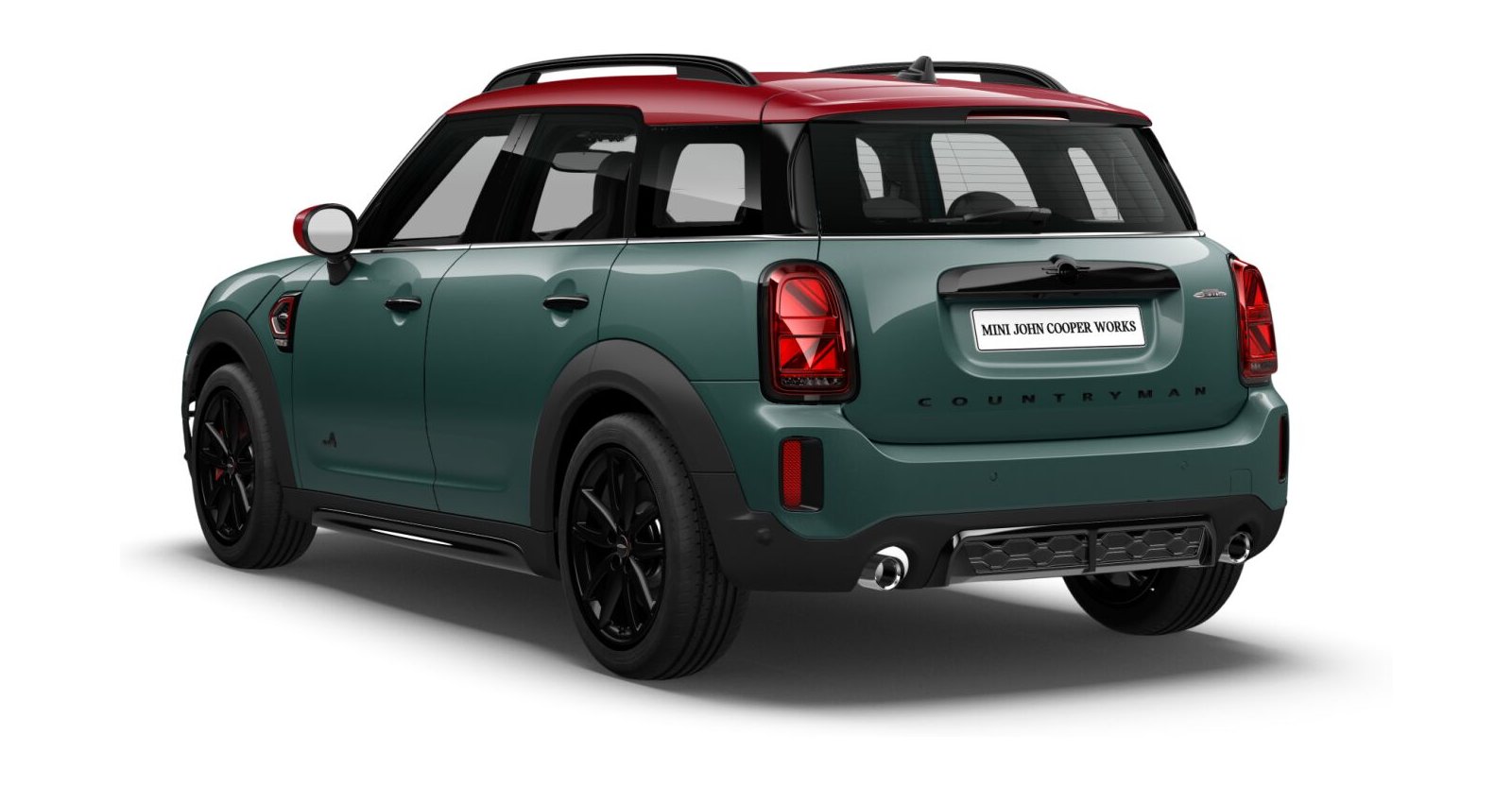 MINI MINI Countryman in Grün von hinten MINI MINI Countryman in Grün von hinten