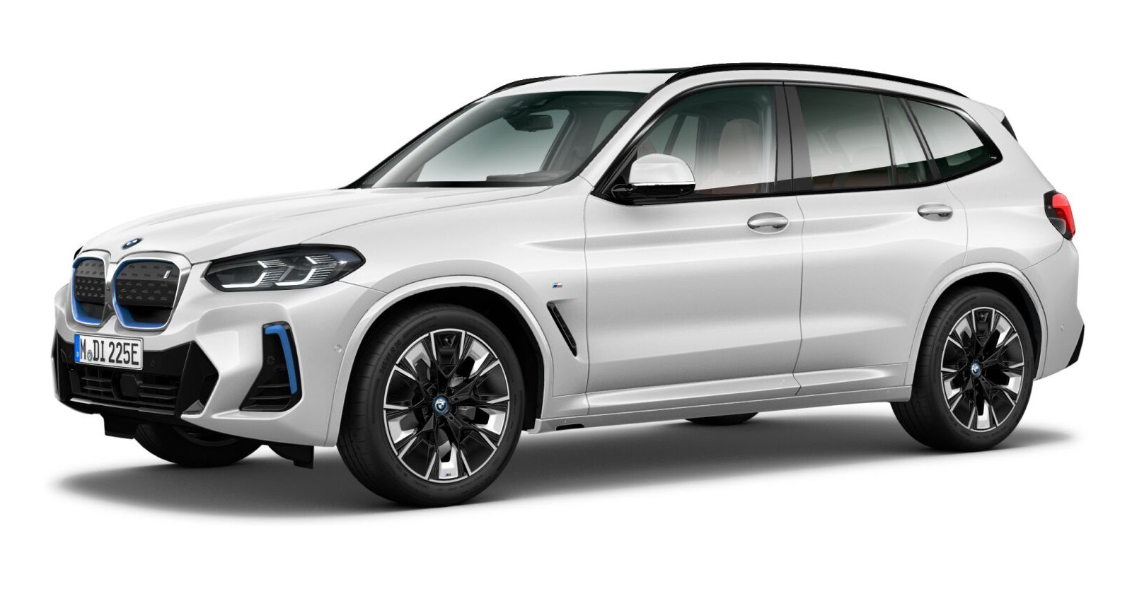BMW iX3 in Weiß von vorne BMW iX3 in Weiß von vorne