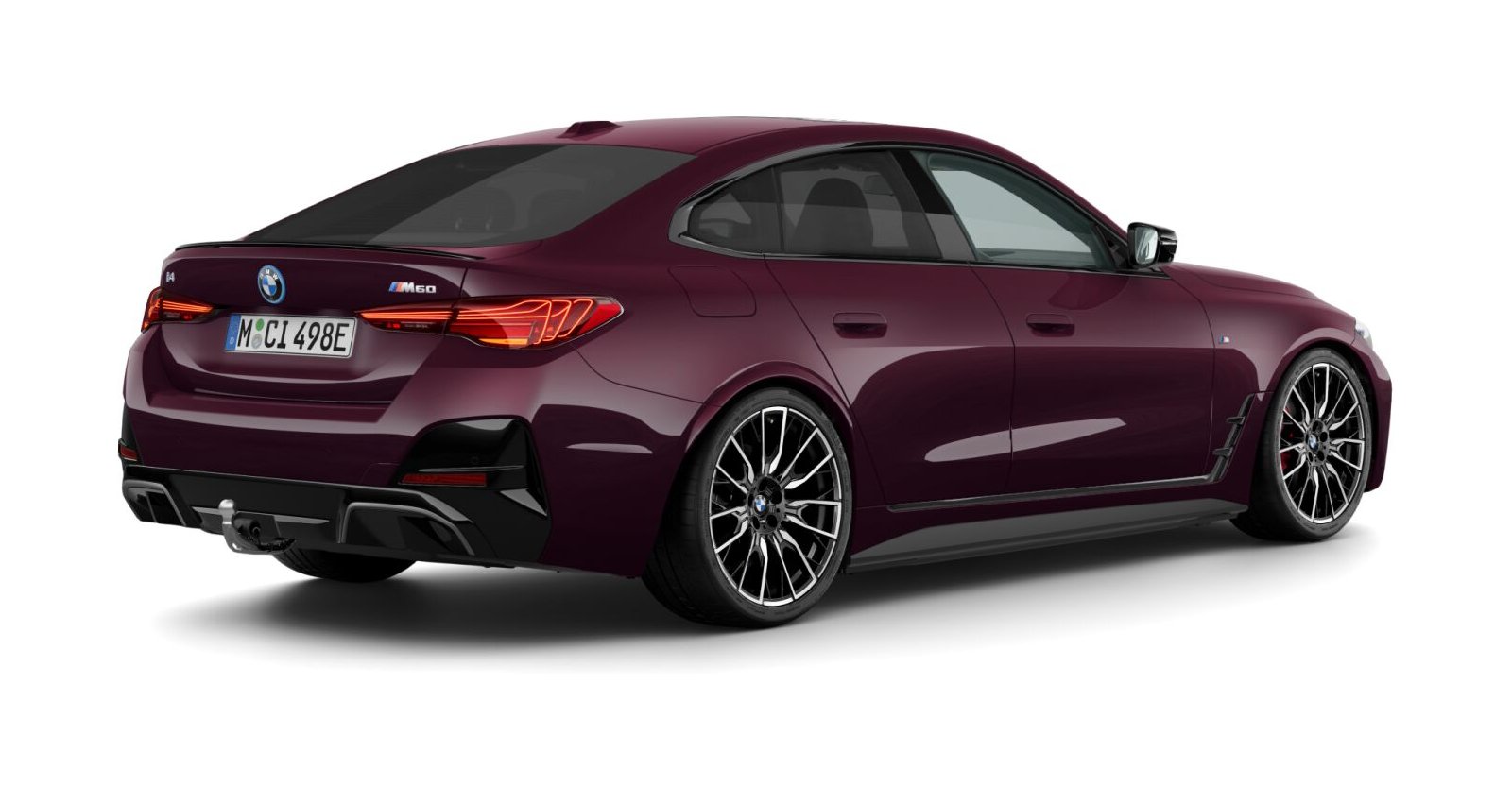 BMW BMW I in Lila von hinten BMW BMW I in Lila von hinten