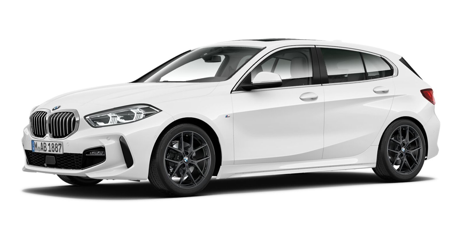 BMW BMW 1er in Weiß von vorne